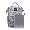 LEQUEEN Fashionable Camouflage Color Diaper Bag for Mommies Large Capacity Well-Organized Space Maternity Backpack for Strollers 6
