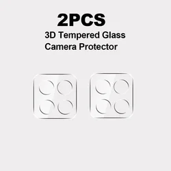 Premium 2 - Piece 3D Curved Camera Lens Tempered Glass Screen Protector Set for Edge 60 Pro (2PCS)