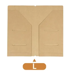 Portable Kraft Paper Refillable Travel Journal with Organizer Inserts (L)