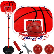 

63*165cm Adjustable Basketball Hoop Stand Rack for 1-14 Age Kids Baby Outdoor Indoor Ball Sport Backboard Rim Shoot Children Toy