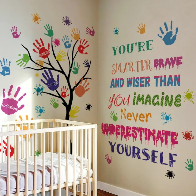 Wall Decals For Kids Aazon.co: Colorful Inspirational Wall Decals ...