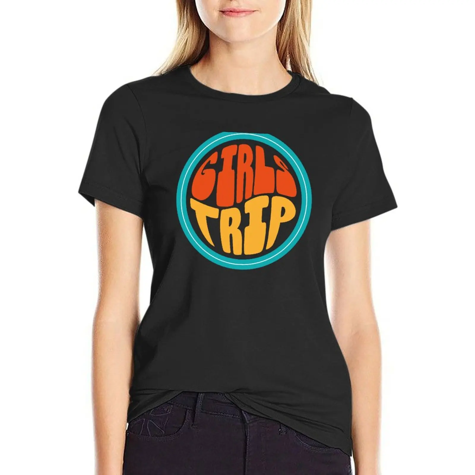 Girls Trip 2023 T-Shirt funny animal print shirt for girls t-shirts for Women graphic tees funny