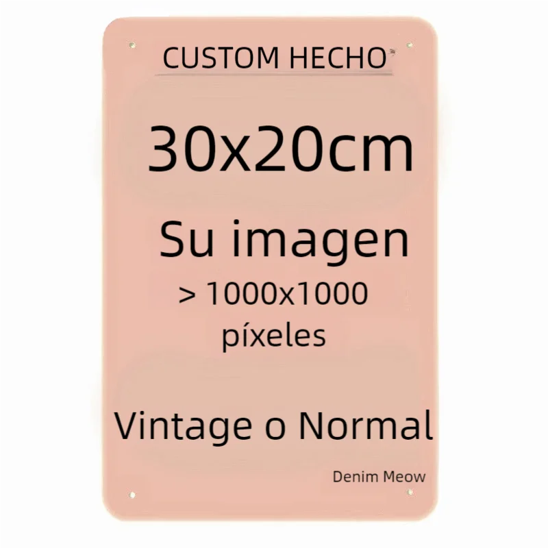 Letreros de estaño de Metal personalizados, placa Retro para decoración del hogar, póster artístico de pared de hierro, placas de texto personalizadas, señal de calle de 20x30cm/15x30cm/30x30cm