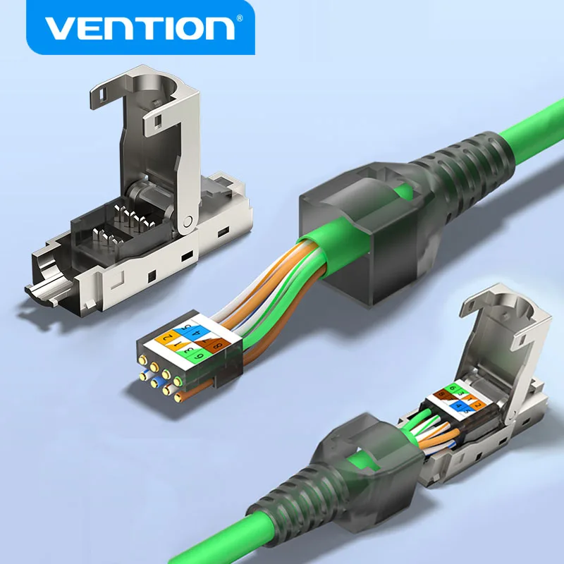 Nuevos conectores RJ45 Cat8 Cat7 Cat6A, herramienta de Metal RJ45 ...