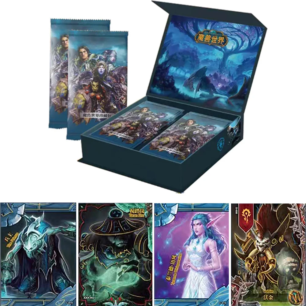 

2023 Genuine World of Warcraft Cards Classic Game TCG Game Puzzle Cards Collection Limited Edition Card Children Christmas Gifts