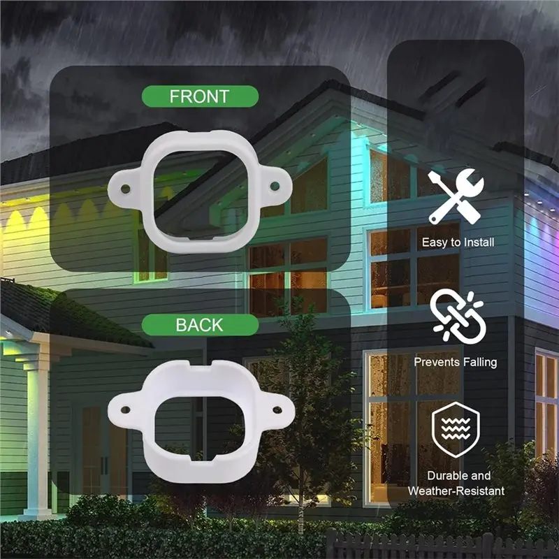 Govee H706 램프 클립용 AA51 LED 조명 장착 브래킷 야외 램프 클립 램프 장착 클립