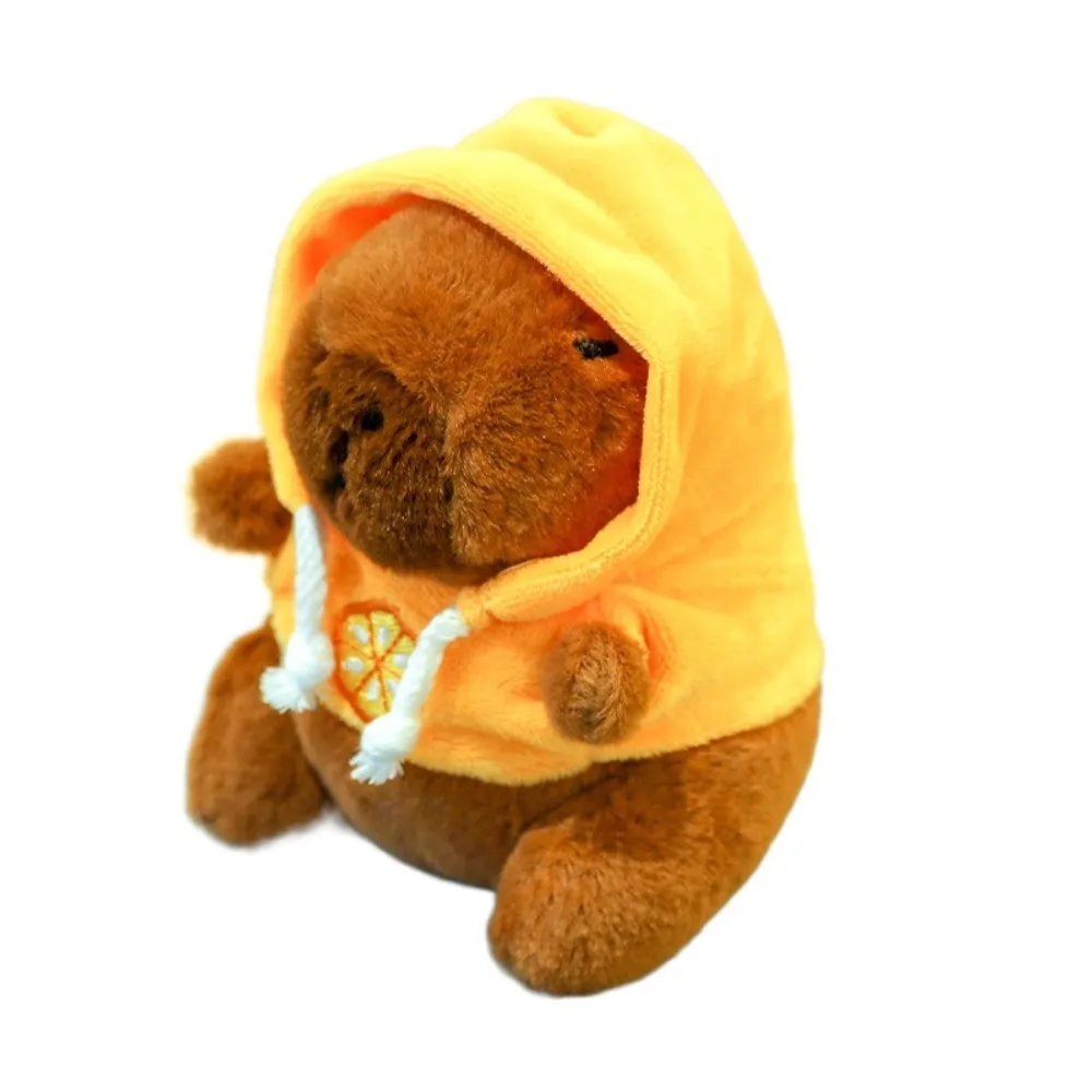 thumbnail image 1 of Peluche de capibara suave con alas, muñeco de simulación de tamaño pequeño, animales de peluche, sudadera con capucha, juguete esponjoso de anime para regalo de niño, 1 of 5
