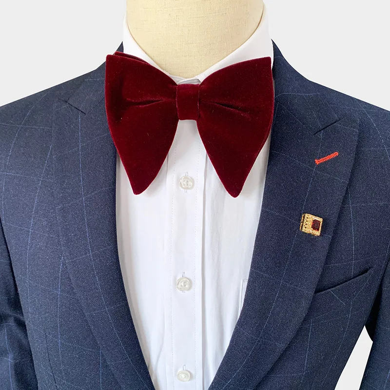 Good Quality Velvet Bow Tie For Men Gentleman Dinner Bow Fashion Bowtie