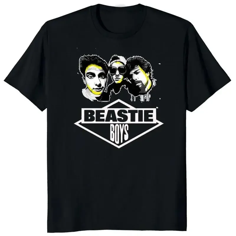 

Beassttie Boys LOGO Cool Graphic Print T Shirt uomo donna Hip Hop Streetwear Music Fans manica corta Plus Size Unisex