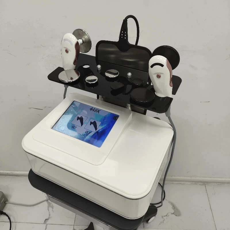 2024  8 in 1 Monopolar Head for Body/Face/Eye Face Lifting 448Khz Improve Astiction Skin Tightening Weight Loss Beauty Machine 3