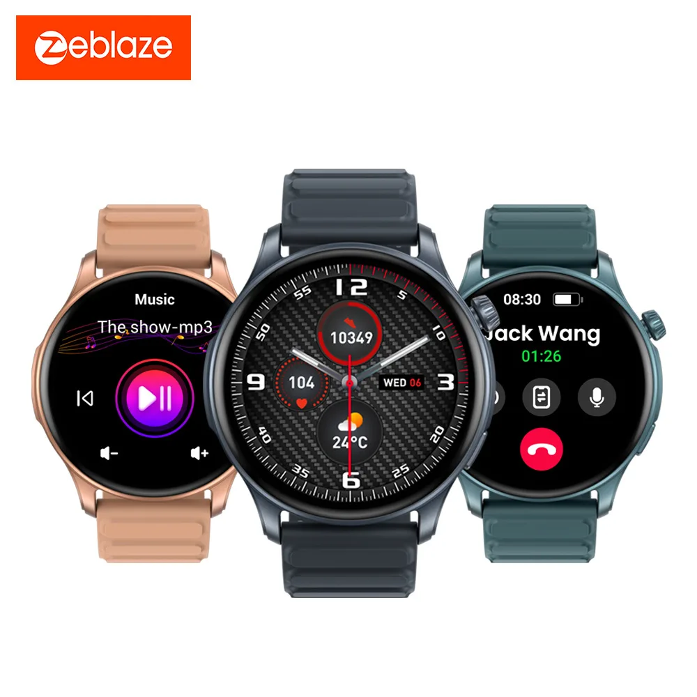 

Смарт-часы Zeblaze Btalk 3 Pro, 1,43 дюйма, nch, iPS, высокое разрешение