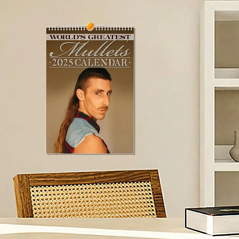 Calendar Monthly Planner Daily View Planner Organizer Funny World's Greatest Mullets Journal desk calendar wall calendar habit tracker calendar paper wall calendar