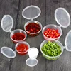 10PCS Disposable Sauce Seal Boxes Mini Seal Boxes Transparent Sealed Boxes with Lids Sauce Spices Storage Container Kitchen Tool 1