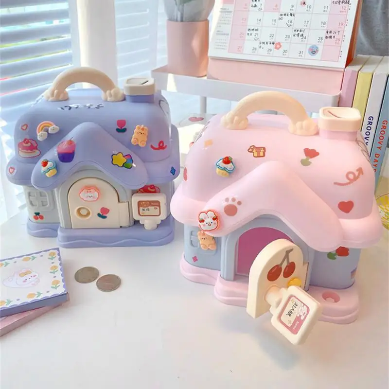 Creative Piggy Bank Consciousness Of Saving Money Cartoon Big House Savings Toys Piggy Bank Not Bad Two Colors Feel Delicate
