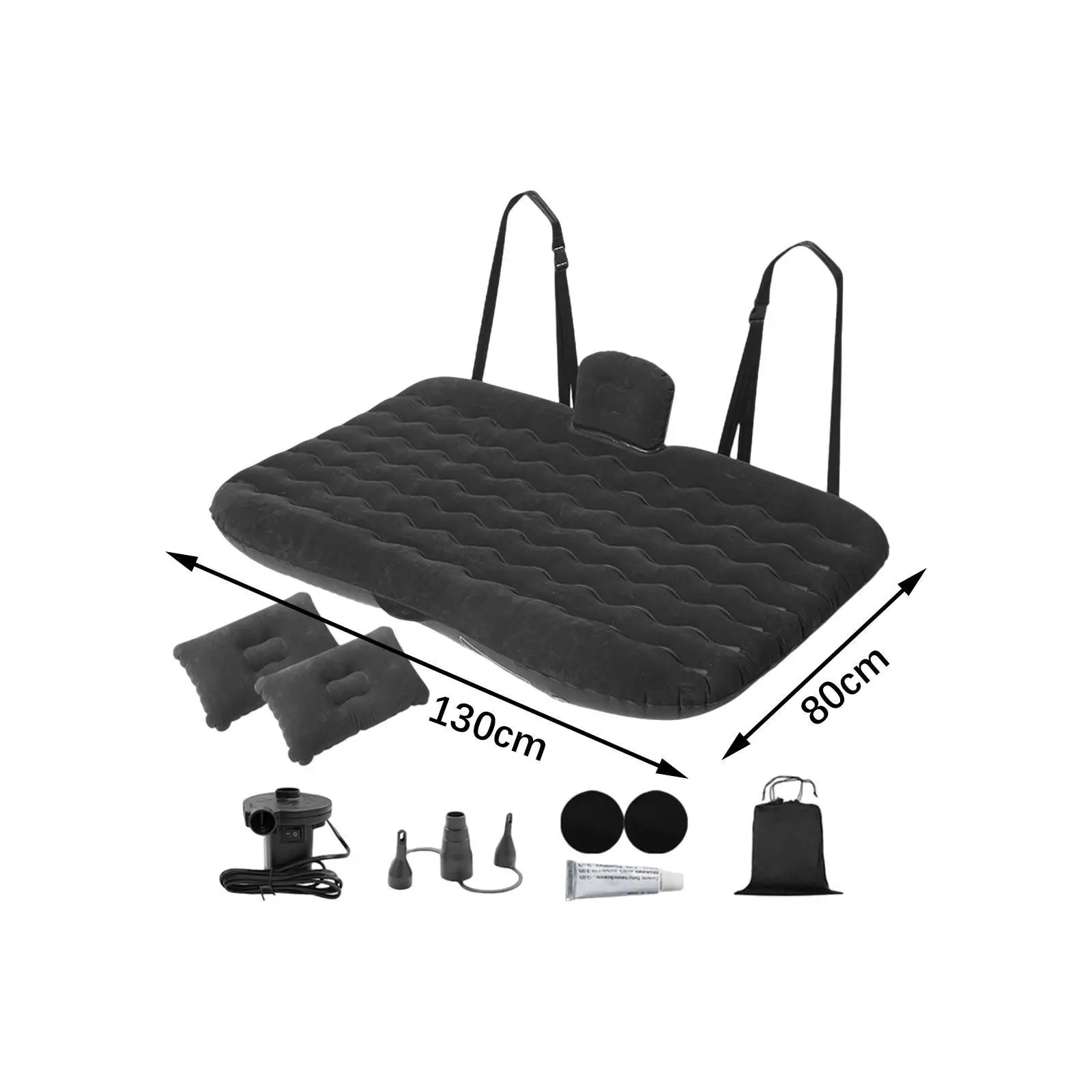 Inflatable Car Air Mattress Air Pump Camping Mattress for Road Trip Hiking