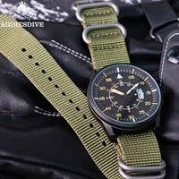 ADDIESDIVE JD1508 Men's Quartz Watch Round Hardlex Dial Window Watches Nylon Strap 50M Waterproof Wirstwatches Relogio Masculino 2