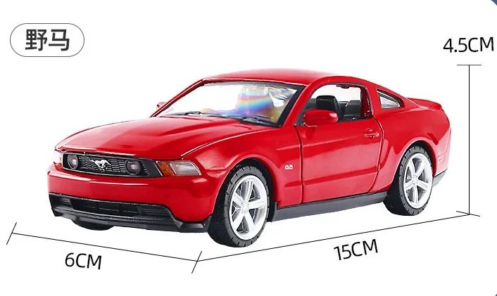 1:32 Ford Mustang GT High Simulation Diecast Car Metal Alloy Model Car Children's toys collection gifts F445 4