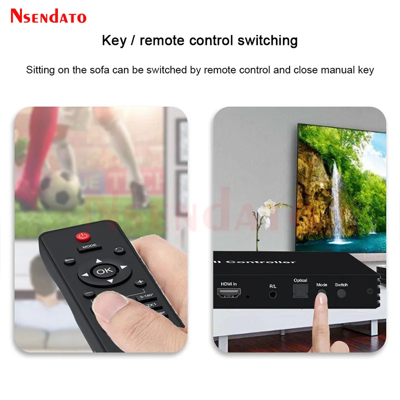 2X3 HDMI TV Video Wall Controller Processor 2x3 2x2 3x2 4x1 5x1 6x1 6 Screen HDMI TV Video Wall Stitching Processor Splicer Box