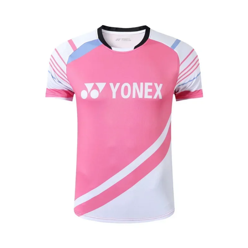 Yonex New Badminton Competition Uniforms for Men and Women Quick-drying Breathable Short-sleeved Tops T-shirts