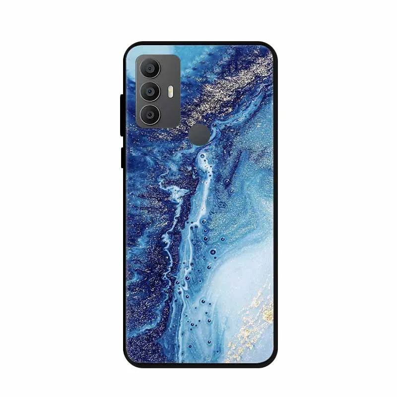 Elegant Marble Silicone Shockproof Phone Case - Soft, Durable Protection