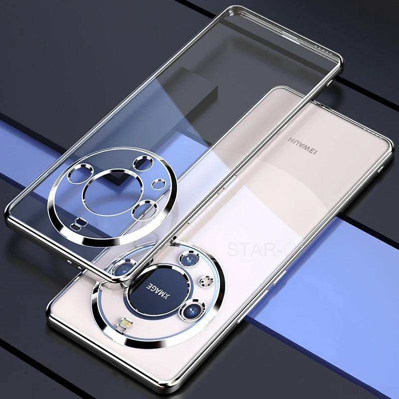 Luxury Plating Clear Silicone Case - Transparent Back Cover