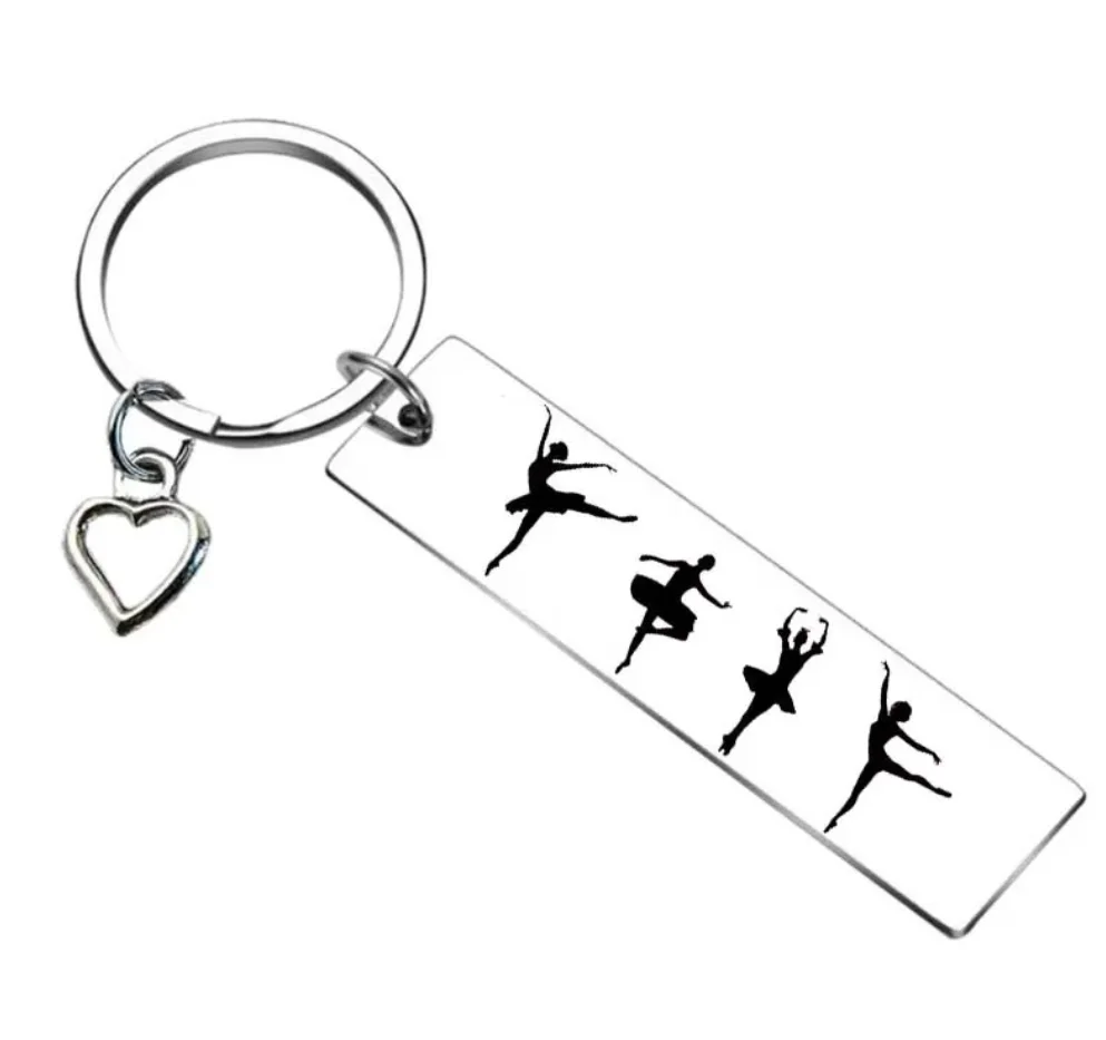 Llavero De Danza Para Amantes De La Danza, Regalo De Ballet, Regalo Para Amantes Del Ballet, Regalo De Equipo De Baile, Joyería De Baile, Regalo De Instructor De Danza, Regalo De