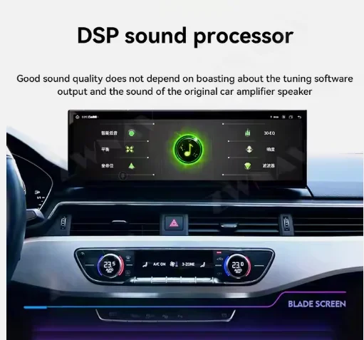 ZWNAV 14.9" Radio Multimedia Head Unit Touch Screen Android 13.0 For Audi A6 A7 C7 S6 2012- GPS Navigator Car Stereo Carplay