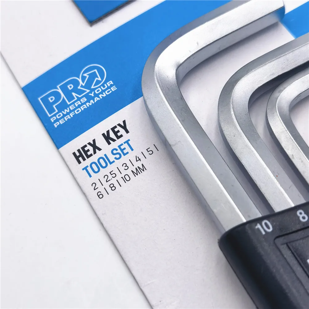 PRO 육각 키 8 피스 자전거 도구, 2/2.5, 3, 4, 5, 6, 8, 10mm PRTL0037