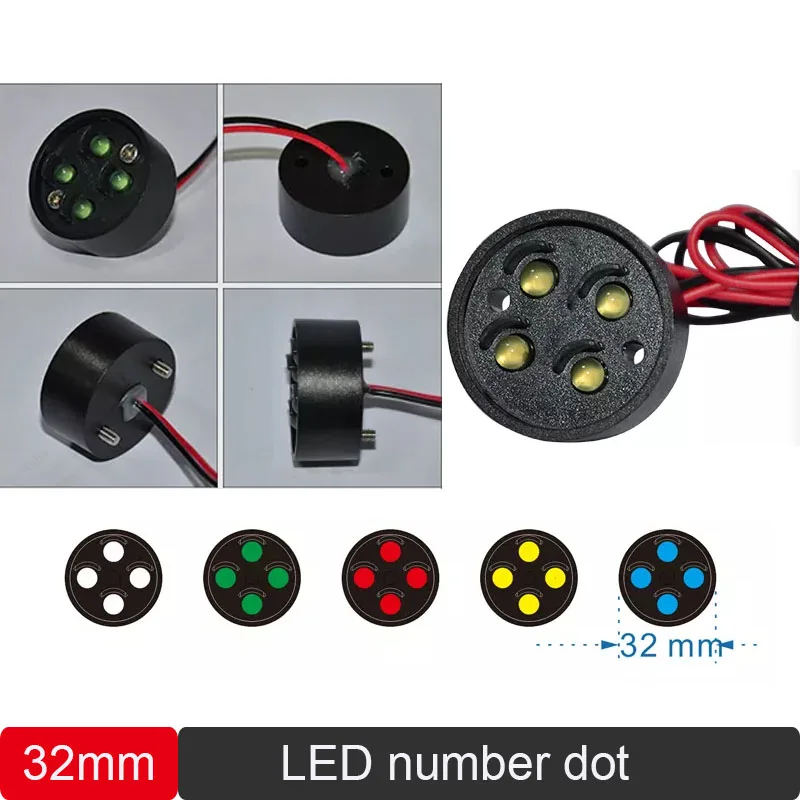 4pcs/lot Small size 32mm Digital Module Waterproof Led Point