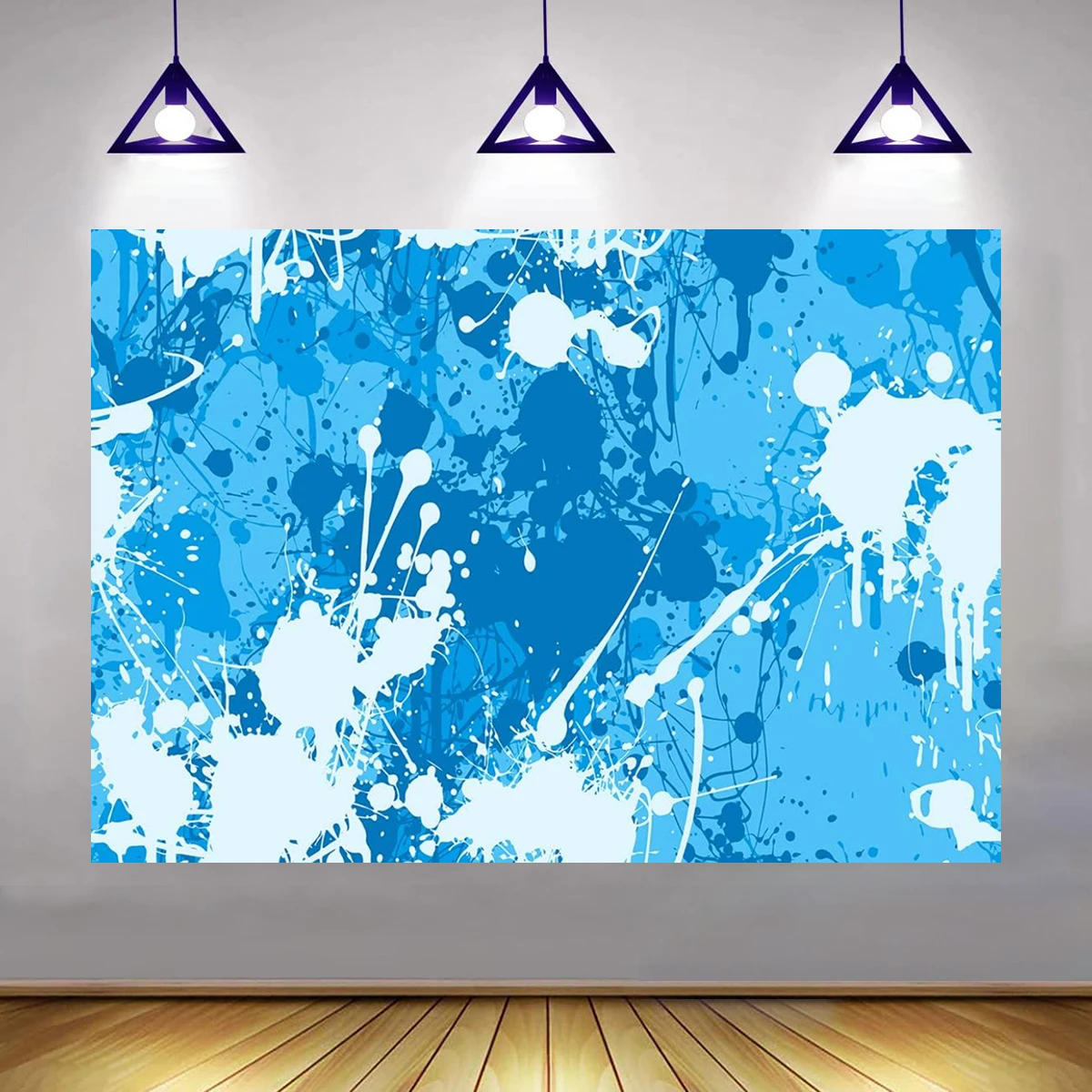 White Paint Splatter Background