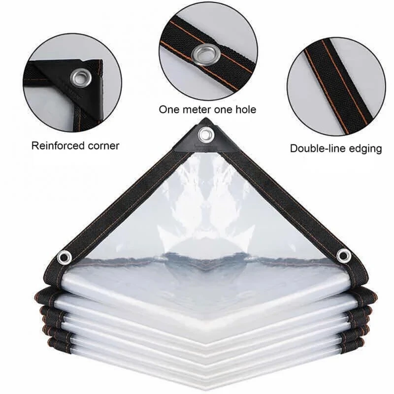 Transparent rainproof shading cloth tarpaulin Lightweight waterproof tarpaulin cover tarpaulin transparent rainproof cloth