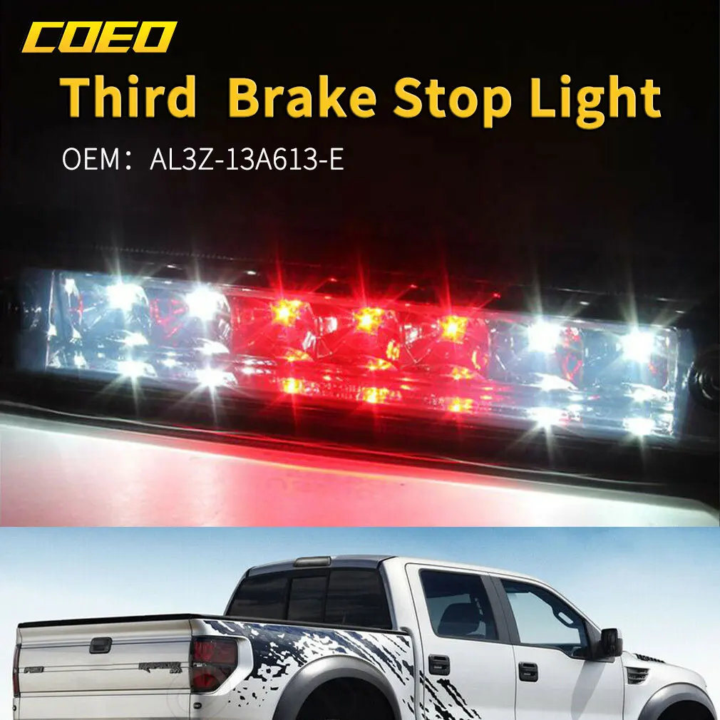

High Mount Brake Light Lamp Replaces for F-150 09-14 AL3Z-13A613-E Easy Install Professional Durable