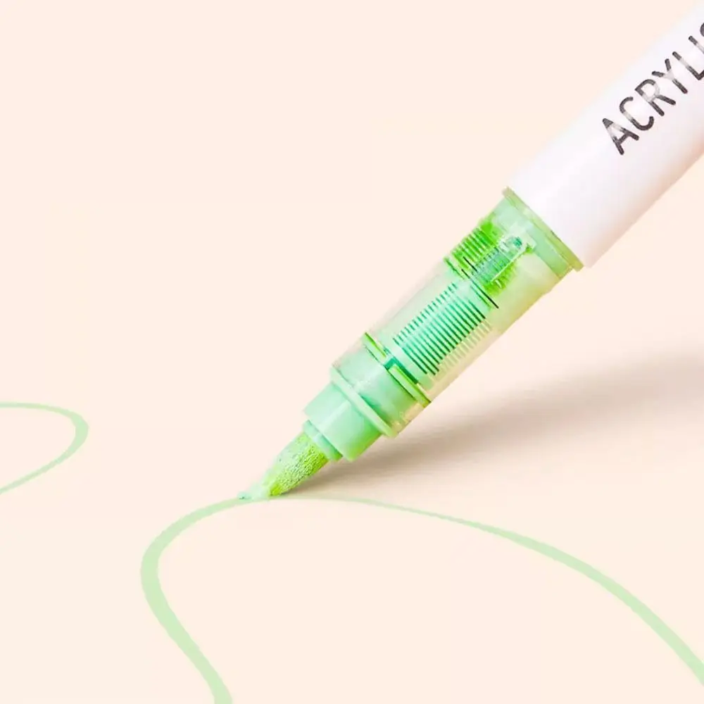 9-Colors Marker Pen Straight Liquid Stackable Acrylic Pen Hand Account Writing Learning Markers Art Felt Pens