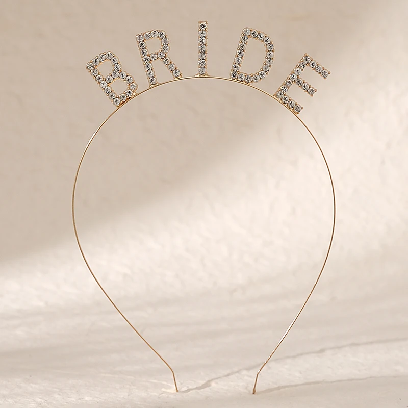 Alphabet hair bands Birthday Bride Masquerade Bridal Headdress Women Alloy Hair Accessories Hair Jewelry Headpiece Headwear Gift bridal hair accessories hair accessories