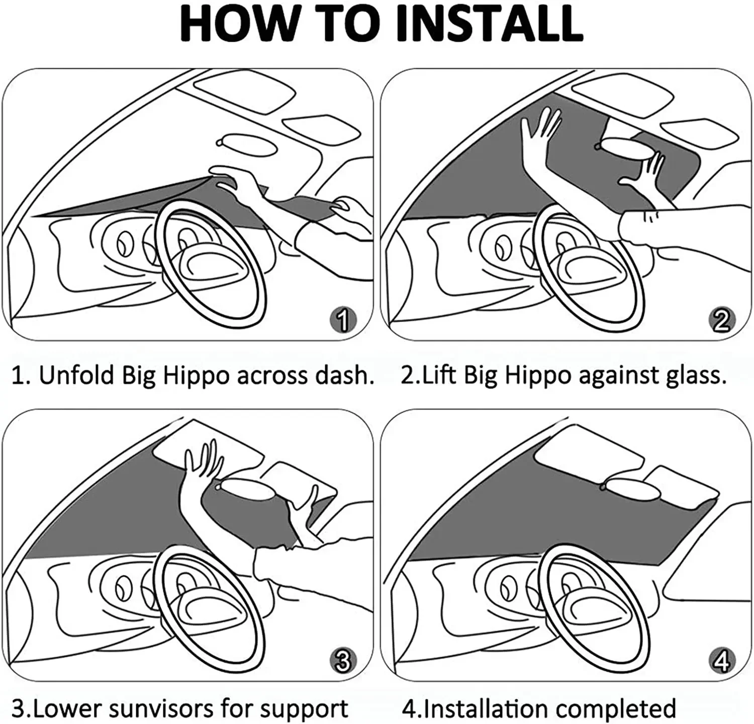 AFOK Harry Magic Po-Tter Car Windshield Sun Shade Universal Fit Car Sunshade Front Window Visor Protect Your from Sun Heat