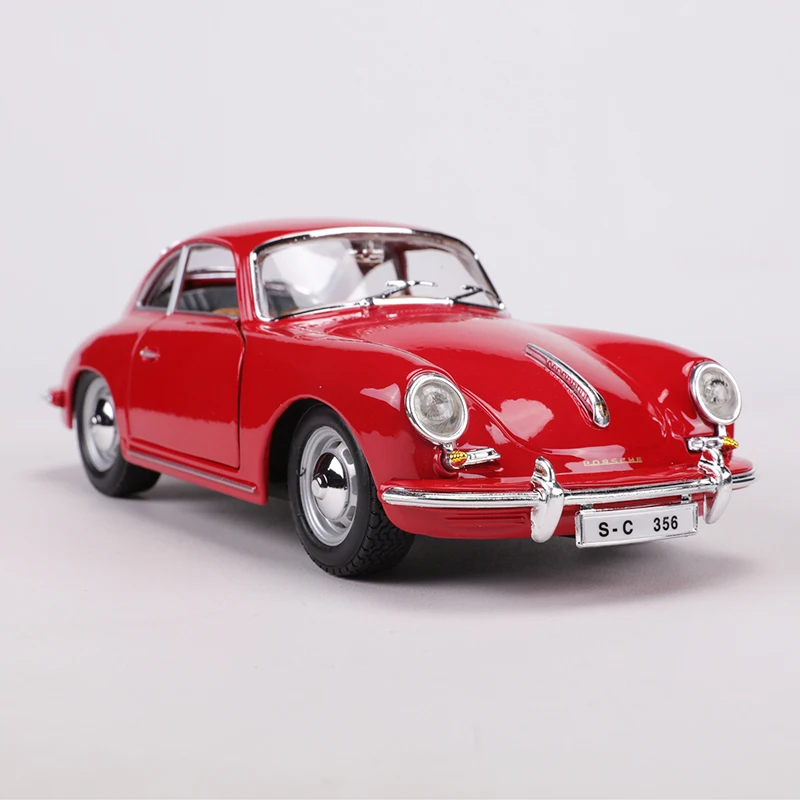 PORSCHE 356B 1961 ブラーゴ　イタリア製 Burago 1:24 1961 Porsche 356B Coupe Alloy Model Car #22079