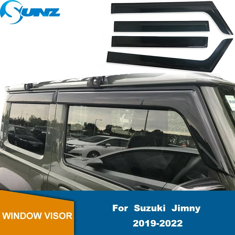 Козырек для автомобильного окна Suzuki Jimny MK4 JB64W-JB74W 2019 2020 2021 2022 2023 оконные дождевики всепогодные щитки солнцезащитные дождевики