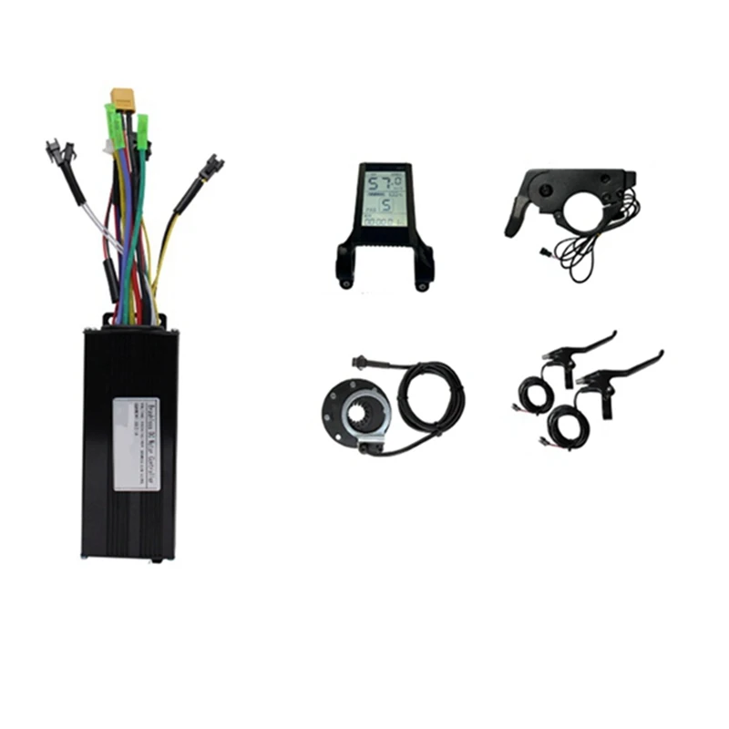 

30A Tri-Mode Controller Kit Set 36V 48V 1000W For Electric Bike Motor Conversion Kit With S830 Display Thumb Throttle