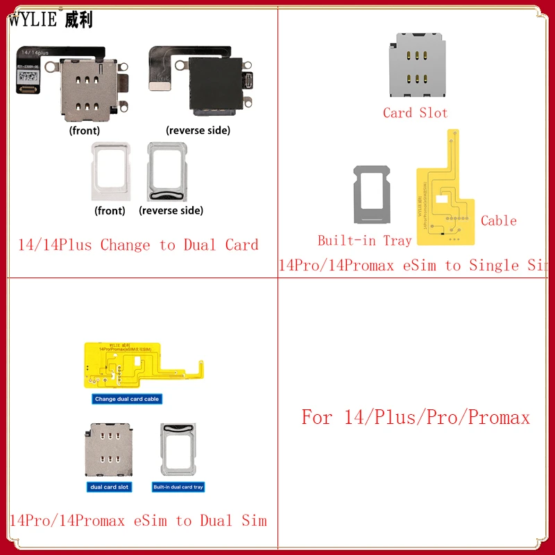Esim To Dual Card Flex Muslimah Per Iphone 14 Pro Max Plus Esim A Singolo Slot Per Schede Sim Vassoio No Nmuslimate Eecyend Parti Di Separazione