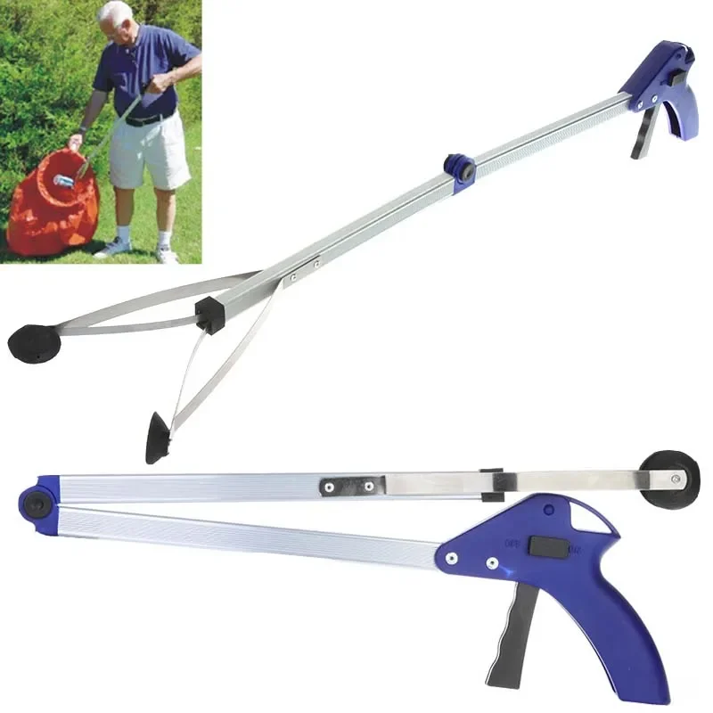 80cm Foldable Garbage Pick Up Tool Grabber Reacher Stick Reaching Grab Extend Reach Folding Grabber Pick Up TOOL Reacher Extend