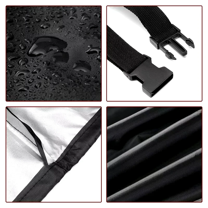 A16F-Waterproof Windproof Grill Covers For Built-In Barbecue Grill Top With Waterproof Coating Outdoor BBQ Top Protect