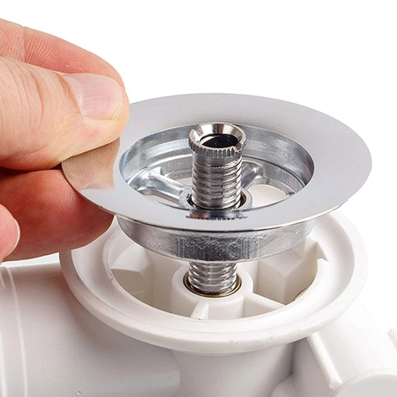 Stainless Steel Sink Filter Waste Plug Screws Kitchen Sink Basket Strainer Threaded Screw Connector Easy to Replace