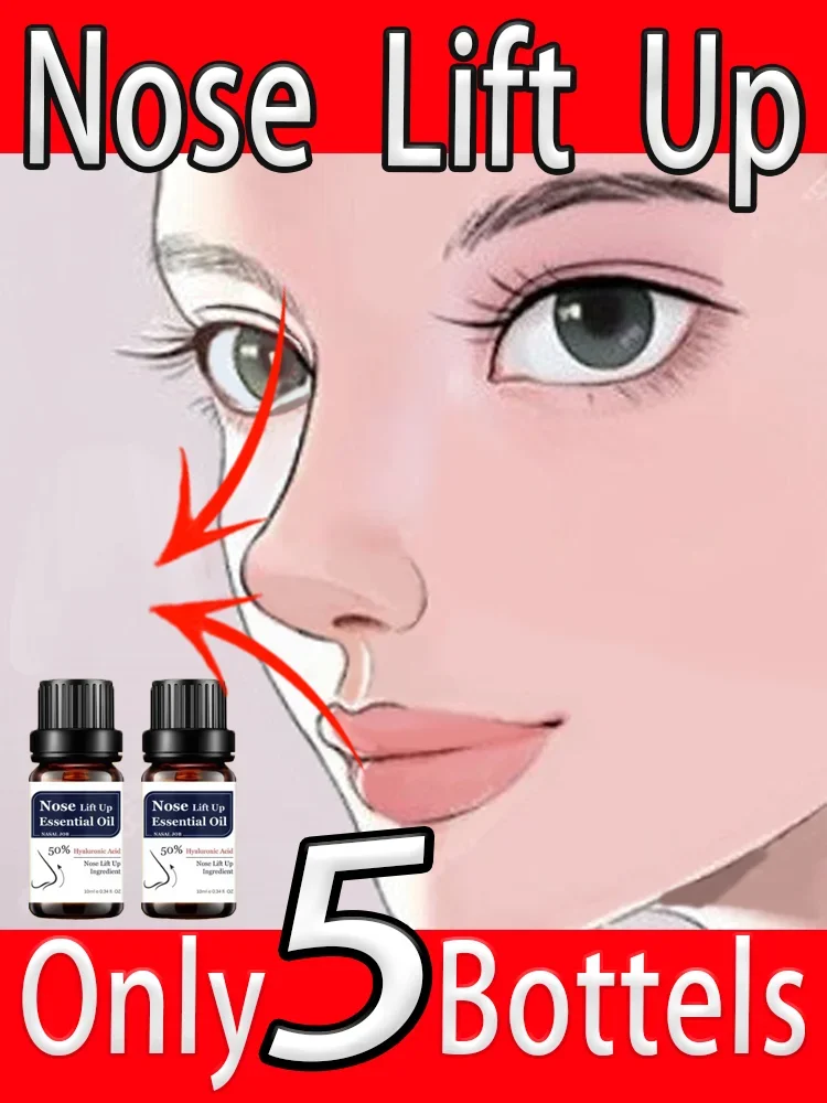 Nose Lift Up Essential Oil Natural Care Thin Smaller Nose Up High Heighten Rhinoplasty nose heighten serum rhinoplasty firming moisturizing nasal bone remodeling tighten shaping narrow thin smaller nose lift essence