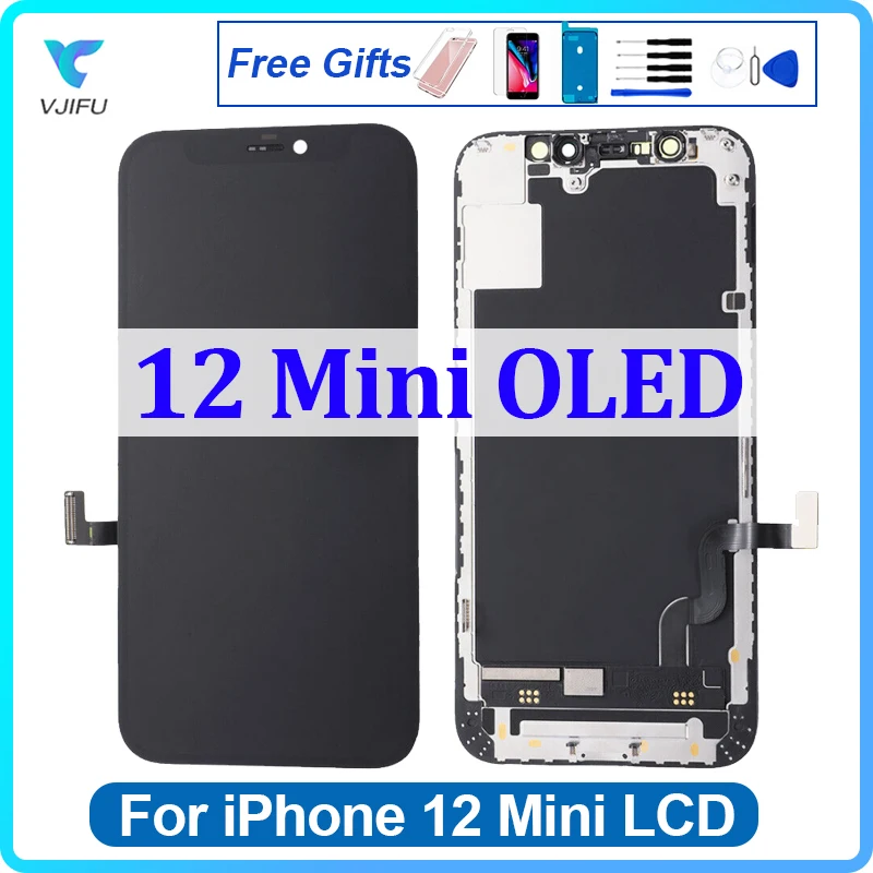Schermo Oled Da 5.4 ''Per Iphone 12 Mini Display Lcd Touch Screen A2399 A2176 A2398 Gruppo Digitalizzatore Sostitutivo Senza Pixel Morti