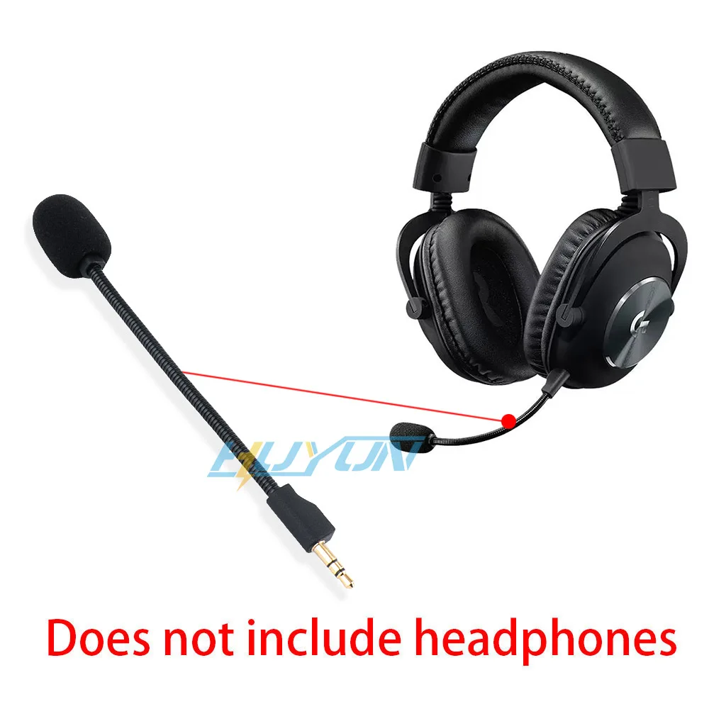 3.5mm Mic for Logitech G Pro X 1/2 wireless Gaming Headphone Headsets Microphone