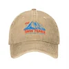 Y2K Visit Twin Peaks Cowboy Trucker Cap Fluffy Caps Male Women'S Hat 1