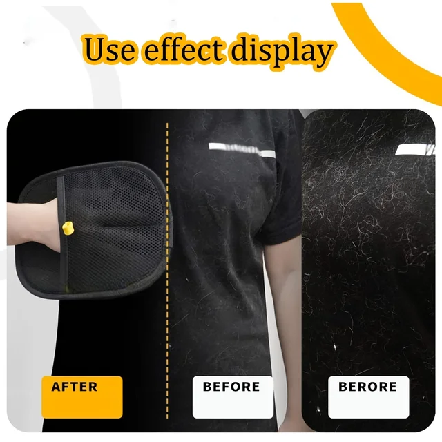 2025Pet Grooming Glove Double Sided Hair Removal Glove for Cats Dogs Bathing Cleaning Carpet Sofa Portable Washable PetAccessory 3