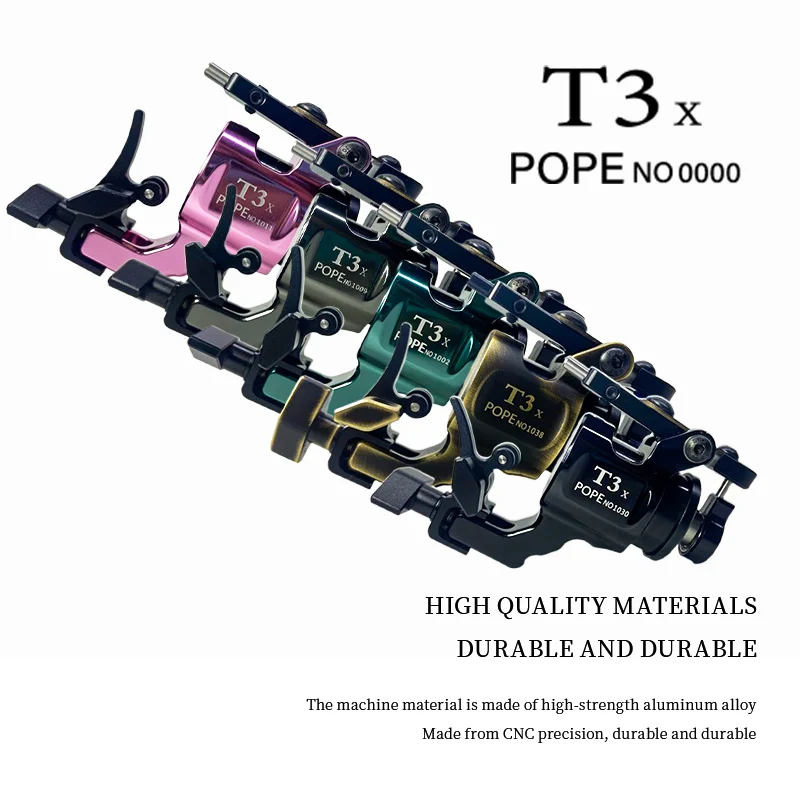 POPEIRONS Brand Rotary T3x Tattoo machine Adjustable Stroke 2025