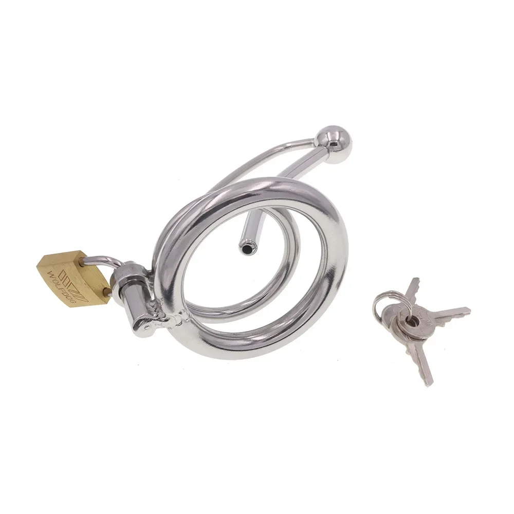 Metal Penis Lock Cock Ring Dick Restraint Stim Sex Toy for Men Medical Themed Toys Chasity Device Electric Shock Cock Cage
