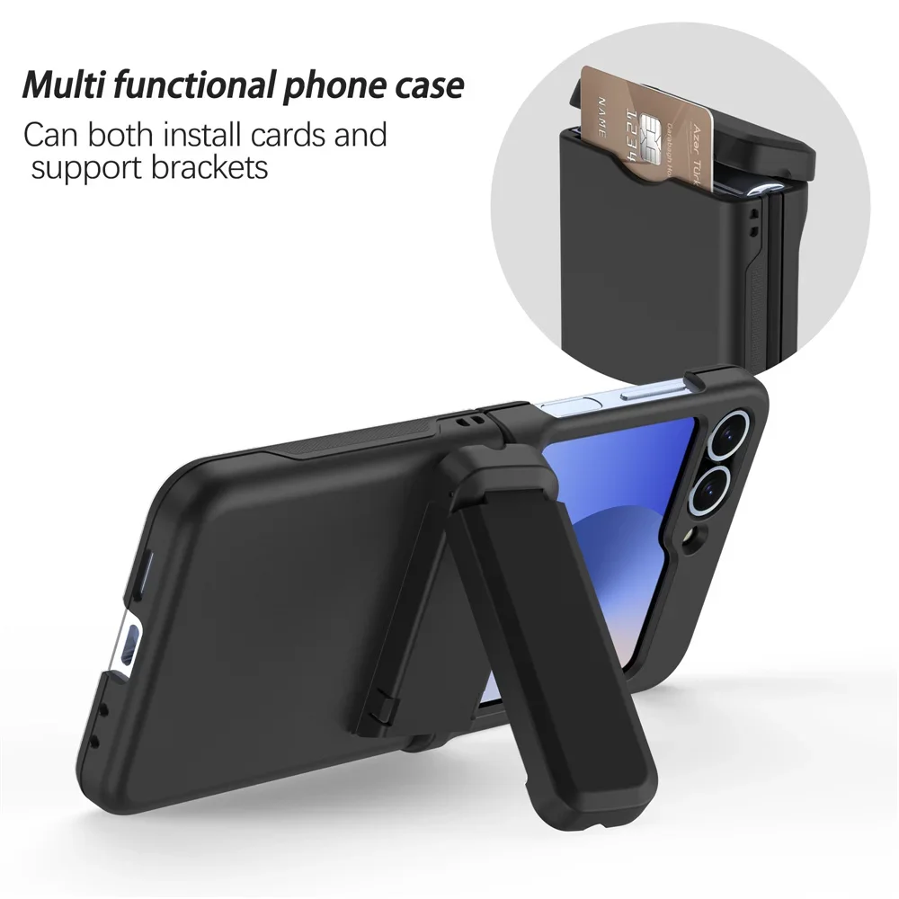Versatile Folding Phone Case with Hinge Protection and Cushioning Shell